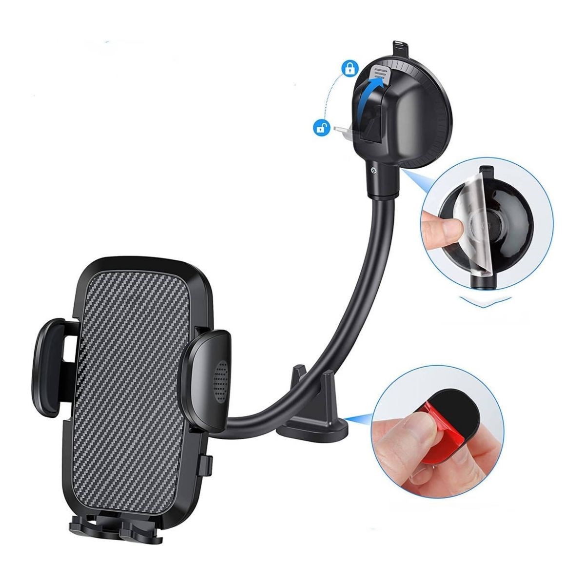 Woody Sofia® Ayarlanabilir Vakum Kilitli Cam Ve Torpidoya Takılabilen Telefon Tutucu Woody Sofia® Ayarlanabilir Vakum Kilitli Cam Ve Torpidoya Takılabilen Telefon Tutucu
