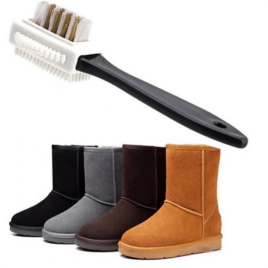 Woody Sofia® Çift Taraflı Pratik Taşınabilir Süet Nubuk Deri Çizme Bot Ayakkabı Temizleme Bakım Fırçası Woody Sofia® Çift Taraflı Pratik Taşınabilir Süet Nubuk Deri Çizme Bot Ayakkabı Temizleme Bakım Fırçası