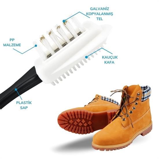 Woody Sofia® Çift Taraflı Pratik Taşınabilir Süet Nubuk Deri Çizme Bot Ayakkabı Temizleme Bakım Fırçası Woody Sofia® Çift Taraflı Pratik Taşınabilir Süet Nubuk Deri Çizme Bot Ayakkabı Temizleme Bakım Fırçası