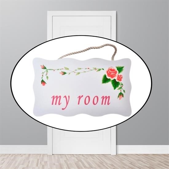 Woody Sofia® Decotown My Room Benim Odam Dekoratif Çiçek Desenli Kapı Askısı Woody Sofia® Decotown My Room Benim Odam Dekoratif Çiçek Desenli Kapı Askısı