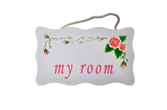 Woody Sofia® Decotown My Room Benim Odam Dekoratif Çiçek Desenli Kapı Askısı Woody Sofia® Decotown My Room Benim Odam Dekoratif Çiçek Desenli Kapı Askısı