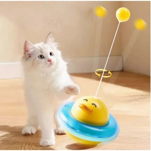UFO Şekilli Ördek Kedi Oyuncağı UFO Şekilli Ördek Kedi Oyuncağı